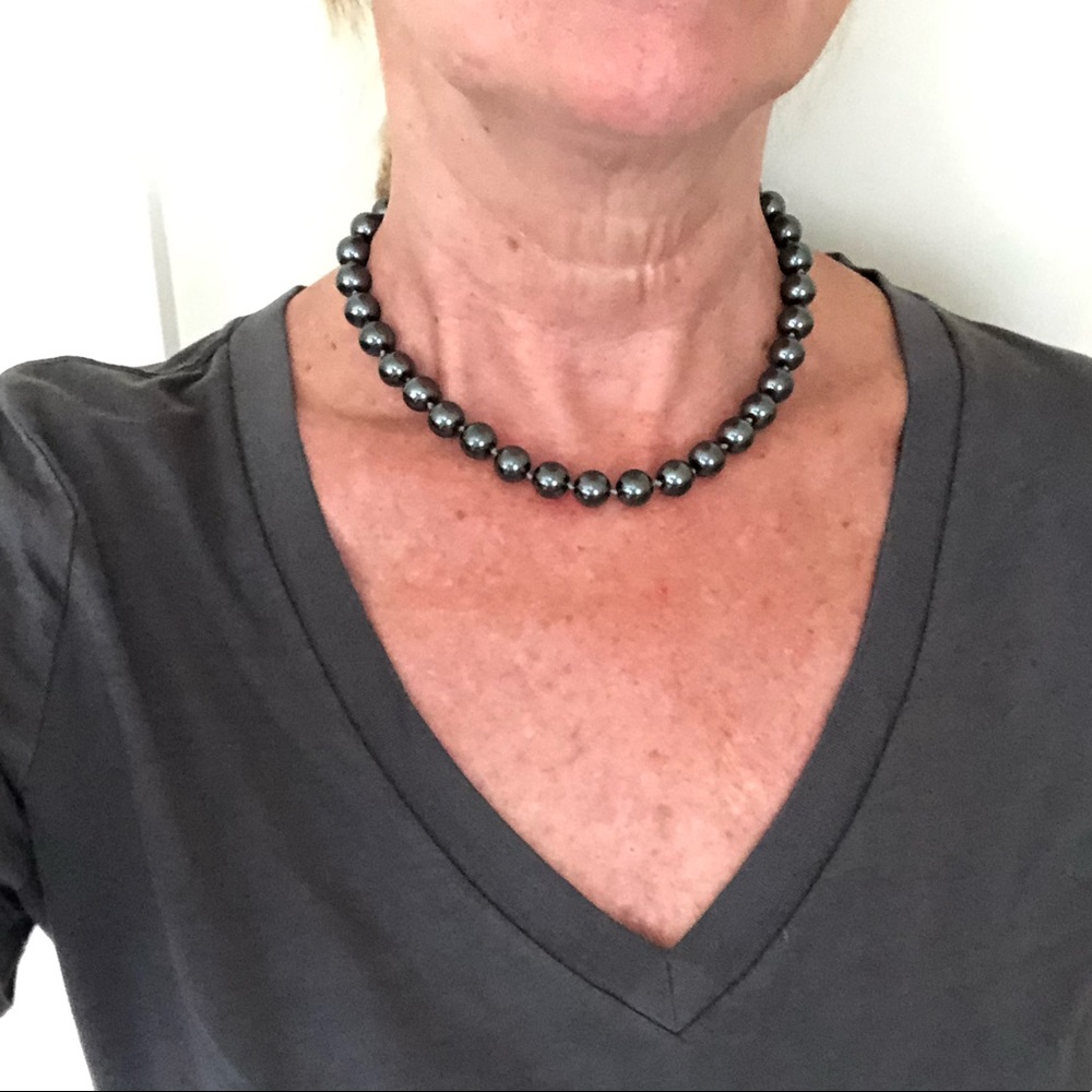 Carolee gray pearl  necklace.